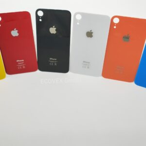 iPhone XR Backcover Akkudeckel ohne Kleber Rot Gelb Weiß Koralle Schwarz Blau
