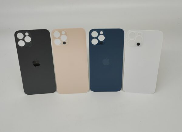 iPhone 12 Pro Backcover Akkudeckel ohne Kleber Silber Graphit Gold Pazifikblau