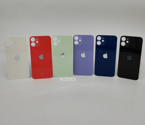 iPhone 12 mini Backcover Akkudeckel ohne Kleber Violett Blau Grün Rot Weiß Schwarz