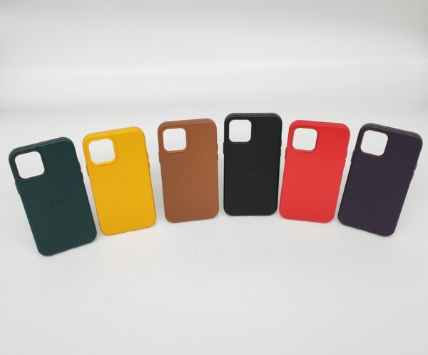 iPhone 12 Pro Hülle Leder Case MagSafe kompatibel Schutz Case stoßfest Leder Case