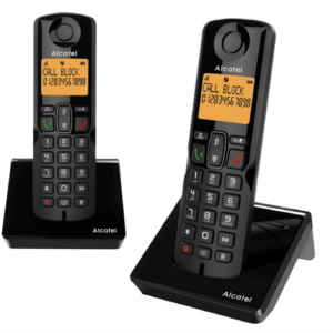 Alcatel S280 Duo – Zwei schnurlose Telefone mit großen Tasten und einfacher Bedienung