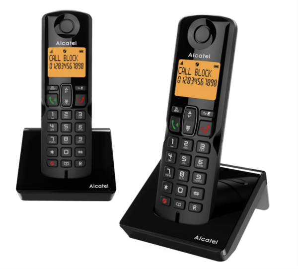 Alcatel S280 Duo – Zwei schnurlose Telefone mit großen Tasten und einfacher Bedienung